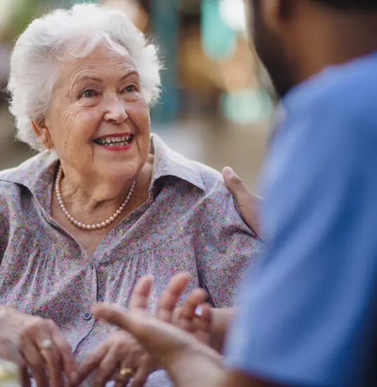 Patient accessing nurse call system for assistance
